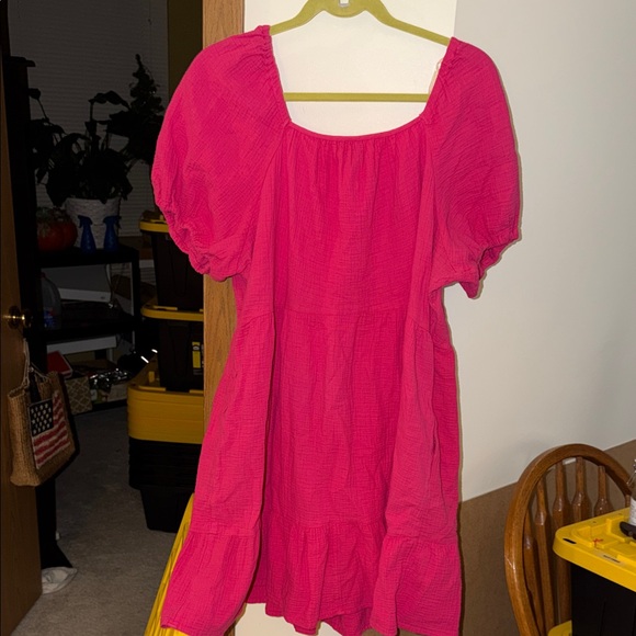 Universal Thread Fuchsia Textured Dress - Picture 3 of 3